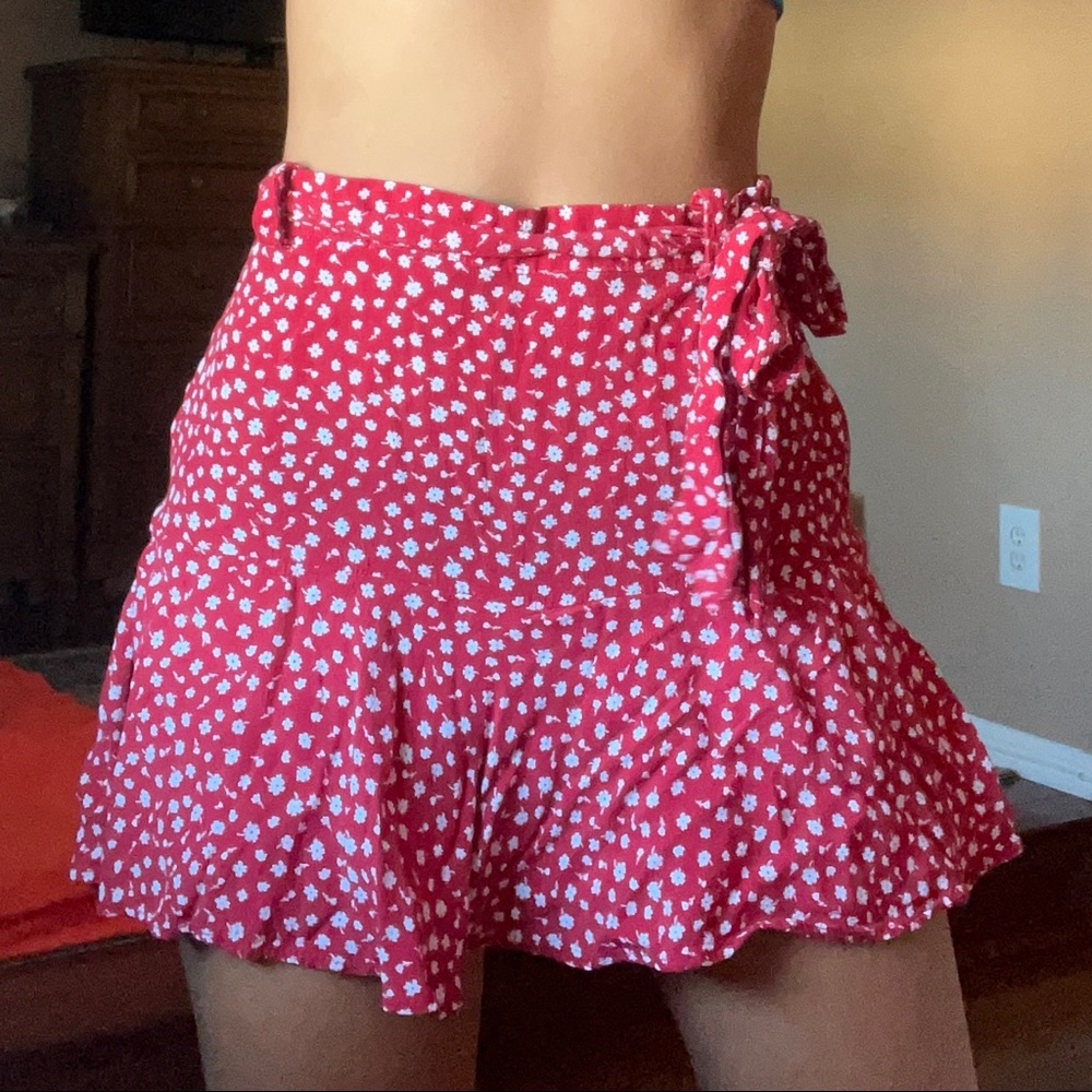 Zara Floral Mini Skirt